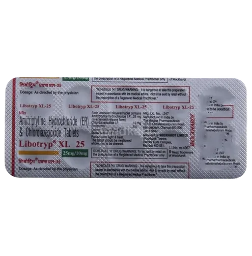 libotryp xl 25mg tablet 10's
